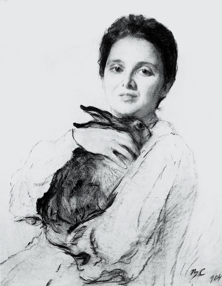  瓦伦丁·亚历山德罗维奇·谢洛夫 Valentin Alexandrovich Serov —— 奥布宁斯卡娅肖像